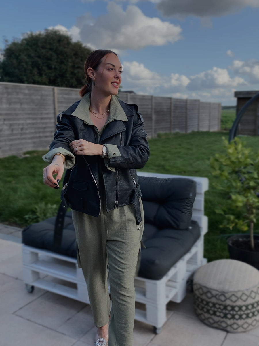 KHAKI jumpsuit