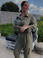 KHAKI jumpsuit