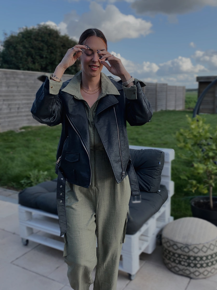 KHAKI jumpsuit