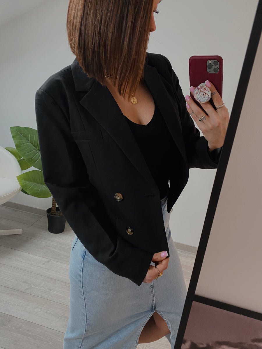 Short blazer Black